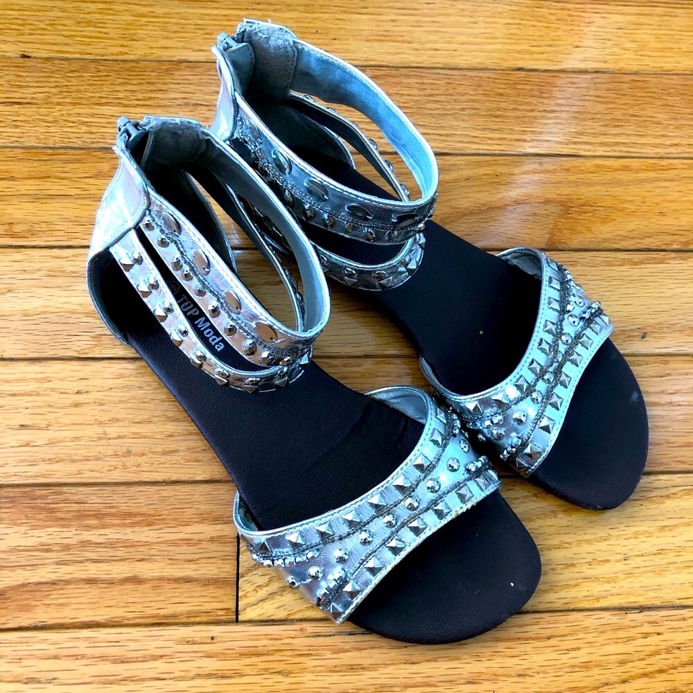 🔴Silver sandals